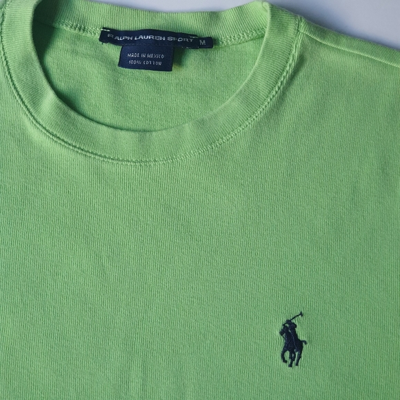 Ralph Lauren Sport Tshirt  Green short sleeves size S/M - Picture 3 of 6